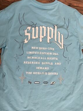 Supply and Demand Tee - Light Blue